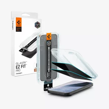 Folie de protecție a ecranului Spigen GLAS.tR EZ Fit Pro AC Privacy, pachet de 2, pentru Google Pixel 9 Pro XL / 10 Pro XL / 11 Pro XL
