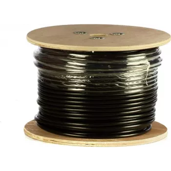 Cablu exterior DSIT DANICOM CAT6 UTP cu conductor masiv, manta PE, Fca, 100m, negru