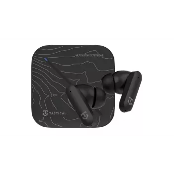 Căști true wireless ANC Tactical StrikePods Bahna CrudeOil cu mod low latency, IPX5, baterie 35h, Bluetooth 5.3, control tactil, USB-C