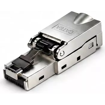 DSIT S/FTP CAT6a mufă de rețea RJ45 fără unelte pentru cablu cu liță