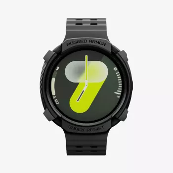 Carcasă Spigen Rugged Armor pentru Samsung Galaxy Watch 8 / 9 (44 mm), neagră mat, ACS10006