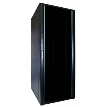Dulap rack server DSIT DS8042 42U 19 inch cu ușă din sticlă securizată, 800x1000mm, negru