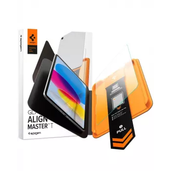 Protector ecran din sticlă securizată Spigen AlignMaster Glass.tR pentru iPad 10,9 inch (generația 10 2022) și iPad 11 inch (generația 11 2025) - transparent