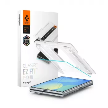 Protector de ecran Spigen Glas.tR EZ Fit Pro AC HD din sticlă securizată pentru Samsung Galaxy Z Fold 8, transparent