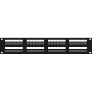 Patch panel de rețea DSIT DS-Patch6-48UTP CAT6 UTP 19 inch 48 de porturi, 1U, negru