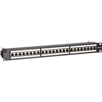 Patch panel DSIT CAT 6a STP 24 de porturi 19 inch pentru montaj în rack