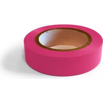 Bandă izolatoare electrică din PVC DSIT DC-Tape-Pink, 19 mm x 10 m, violet, 600V, ignifugă