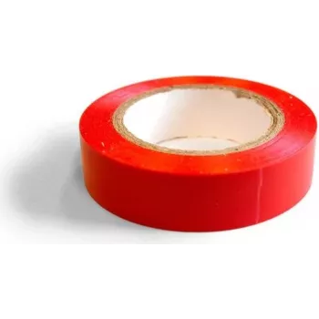 Bandă izolatoare electrică din PVC DSIT DC-Tape-Red, 10 m, roșu, 19 mm