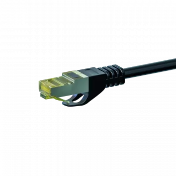 Cablu patch de rețea DSIT Cat.7 S/FTP PiMF RJ45, 1,5 m, negru