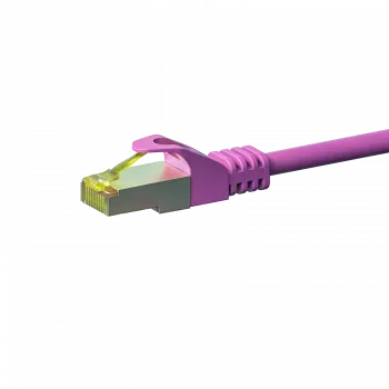 Cablu de rețea DSIT Cat.7 S/FTP PiMF RJ45, roz, 3 m