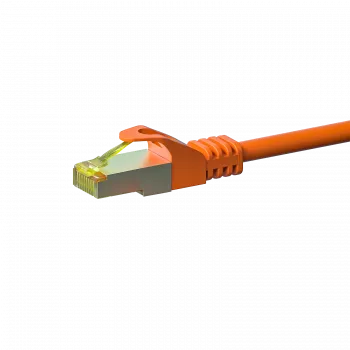Cablu patch de rețea DSIT Cat.7 S/FTP PiMF RJ45, portocaliu, 15 m