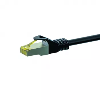 Cablu patch de rețea DSIT Cat.7 S/FTP PiMF RJ45, 30 m, negru