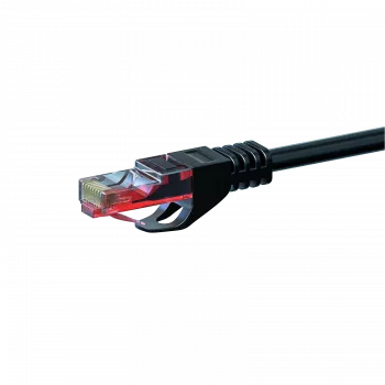 Cablu patch de rețea DSIT CAT6 U/UTP, 1,5 m, negru, 100% cupru (DC-60-015)