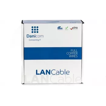 Cablu de rețea DSIT DANICOM CAT6 UTP 100m PVC Fca DC-UTP6-100-FCA