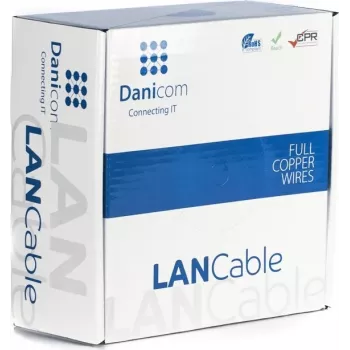 Cablu DSIT DANICOM CAT6 UTP 100 m cu conductor plin - LSZH (Dca)