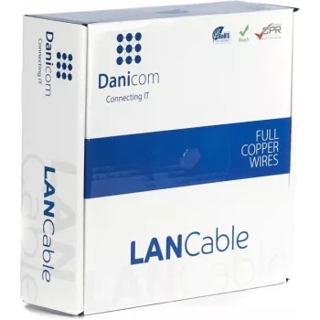 Cablu DSIT DANICOM DC-SFTP6A-50S-DCA CAT6A S/FTP cu conductor plin, 50 m, LSZH (Dca)