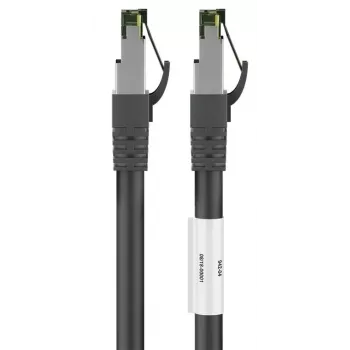 Cablu de rețea DSIT RJ45 S/FTP PiMF cu cablu CAT 8 negru 0,25 m