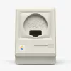 Spigen Classic LS Apple Watch Stand Stone - Retro Macintosh Silicone Charging Dock with Nightstand Mode