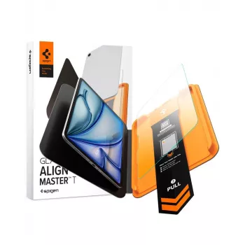 Folie de protecție din sticlă călită Spigen AlignMaster GLAS.tR pentru iPad Air 11 inch (generațiile 6/7/8, 2024-2026) - clară