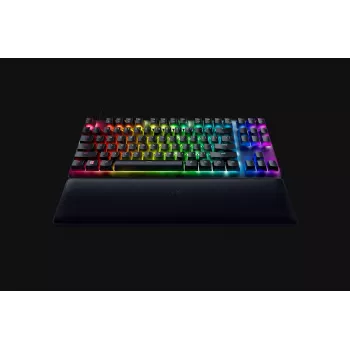Tastatură de gaming optică cu fir Razer Huntsman V2 Tenkeyless, switch Clicky Purple, layout nordic, RGB, neagră (RZ03-03941300-R3N1)