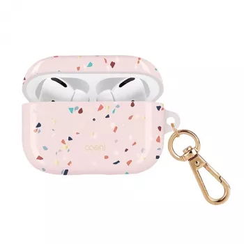 Husă UNIQ Coehl Terrazzo pentru Apple AirPods Pro – Blush Pink