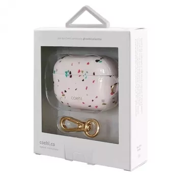 Husă UNIQ Coehl Terrazzo pentru Apple AirPods Pro – Blush Pink