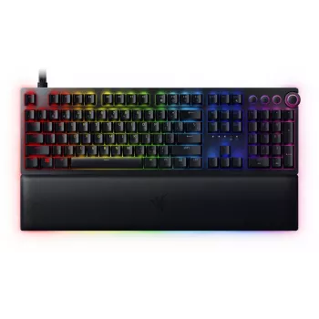 Tastatură gaming cu fir Razer Huntsman V2, switch-uri optice analogice, layout nordic, RGB, neagră (RZ03-03610600-R3N1)