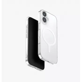UNIQ Airsuit Husă transparentă cu încărcare Magclick pentru iPhone 17
