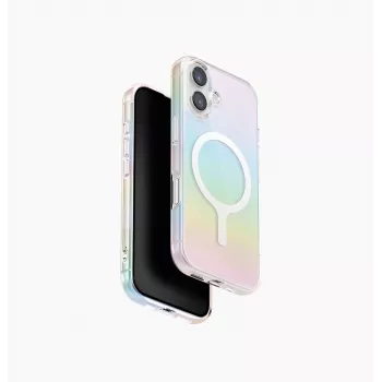 UNIQ Iridescia Husă cu încărcare Magclick pentru iPhone 17 - Holo Quartz