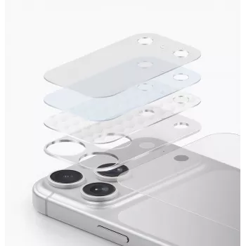 UNIQ Optix Aeroshield+ Protecție pentru modulul camerei pentru iPhone 17 Pro Max, transparentă