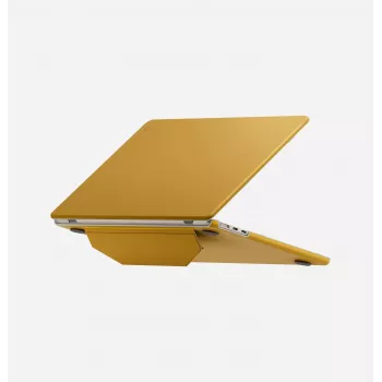 UNIQ Lyden Versa Husă folio de protecție pentru MacBook Air 13 inch (M2 2022 / M3 2024 / M4 2025 / M5 2026) - galbenă