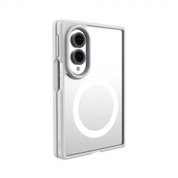 UNIQ Veren AF Husă cu încărcare Magclick pentru Samsung Galaxy Z Fold8, albă