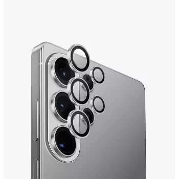 Protecție din aluminiu pentru lentila camerei UNIQ Optix pentru Samsung Galaxy S26 Ultra, argintiu