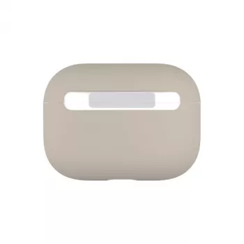 Husă din silicon UNIQ Lino pentru Apple AirPods Pro - bej ivory