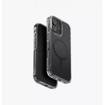 Husă cu încărcare UNIQ LifePro Xtreme MagClick pentru iPhone 17 - ramă neagră, spate transparent