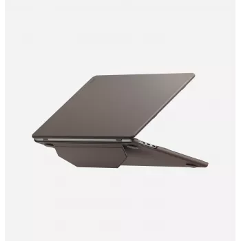 Husă folio cu carcasă rigidă UNIQ Lyden Versa pentru MacBook Air 13 inch (M2 2022 / M3 2024 / M4 2025 / M5 2026), gri