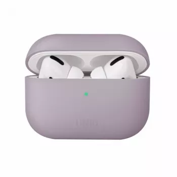 Husă din silicon UNIQ Lino pentru AirPods Pro lavandă