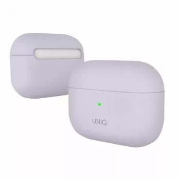 Husă din silicon UNIQ Lino pentru AirPods Pro lavandă