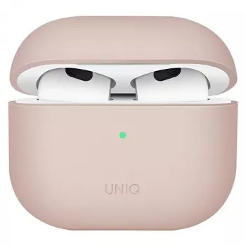 Husă din silicon UNIQ Lino pentru Apple AirPods generația 3 - roz blush