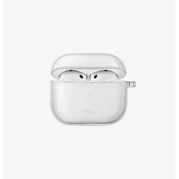 Husă UNIQ Glase pentru Apple AirPods 4 fumuriu lucios