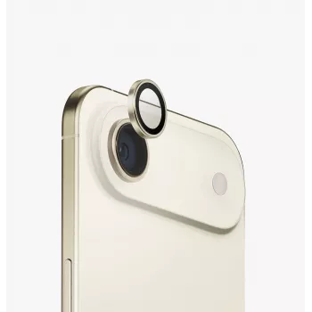 Protector de lentilă din aluminiu UNIQ Optix cu aplicator pentru Apple iPhone Air, auriu