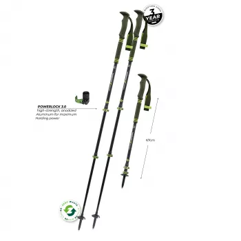Bețe de trekking Komperdell Carbon Pro Zero, verde