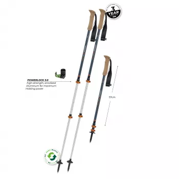 Bețe de trekking Komperdell Ridgehiker Zero - Dark Sapphire