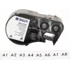 Cartuș de etichete din vinil autolaminant Brady M4C-375-422 pentru imprimante BMP41/BMP51/BMP53/M511, alb, 25,4mm x 6,4m