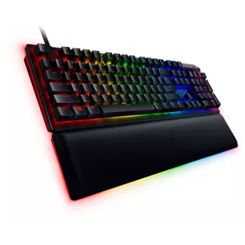 Tastatură de gaming cu fir Razer Huntsman V2, switch-uri optice analogice, layout US, RGB, neagră (RZ03-03610100-R3M1)