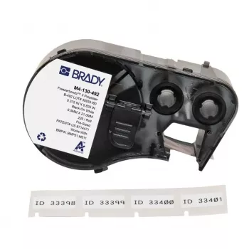 Ribon termotransfer rășină BRADY M4-130-492 R6600 pentru BMP41/BMP51/BMP53/M511, Negru, 45,72 mm x 22,86 m