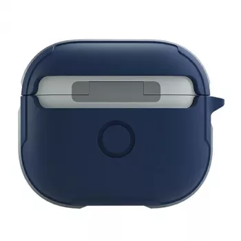Husă antimicrobiană UNIQ Valencia pentru AirPods generația a 3-a Albastru