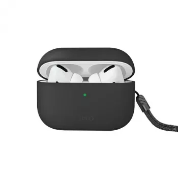 Husă din silicon UNIQ Lino pentru AirPods Pro generația a 2-a (2022/2023) Gri cenușă