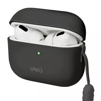 Husă din silicon UNIQ Lino pentru AirPods Pro generația a 2-a (2022/2023) Gri cenușă