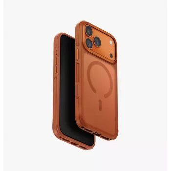 Husă de încărcare UNIQ Veren MagClick pentru iPhone 17 Pro Max, portocaliu